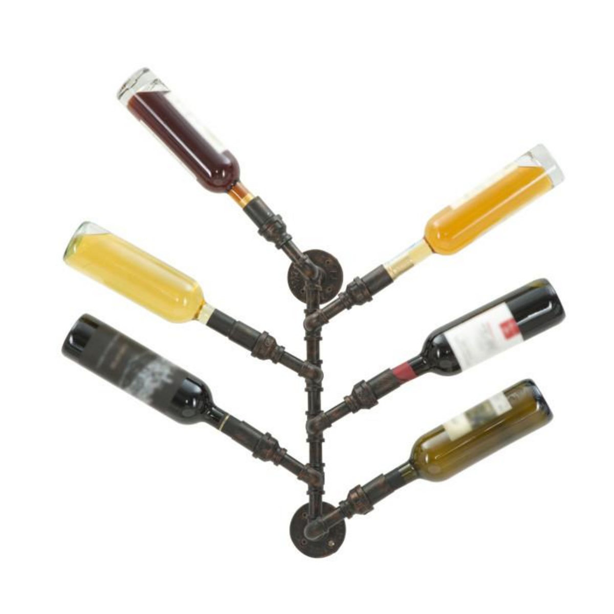 Paris Prix Porte-Bouteilles Mural 6 Emplacements  Manhattan  55cm Noir