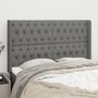 Voir la diapositive 1 : VIDAXL Tete de lit avec oreilles Gris fonce 147x16x118/128 cm Tissu