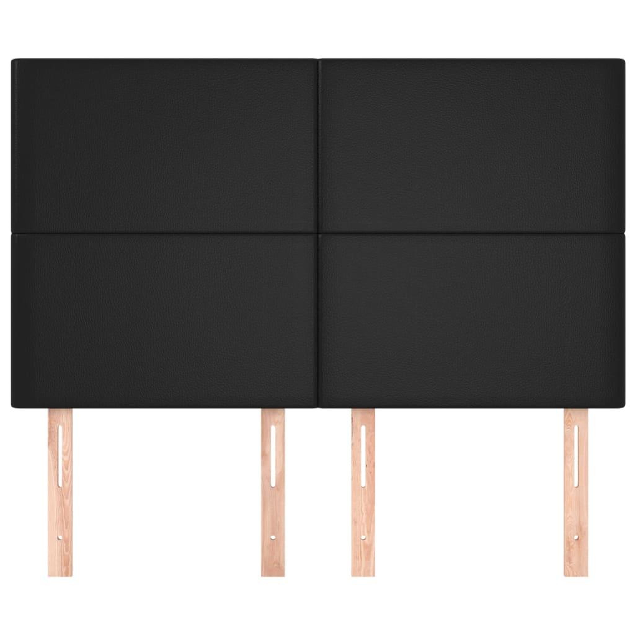 Voir la diapositive 3 : VIDAXL Tetes de lit 4 pcs Noir 72x5x78/88 cm Similicuir