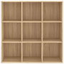Voir la diapositive 4 : VIDAXL Bibliotheque chene sonoma 98x29x97,5 cm bois d'ingenierie