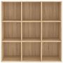 Voir la diapositive 4 : VIDAXL Bibliotheque chene sonoma 98x29x97,5 cm bois d'ingenierie
