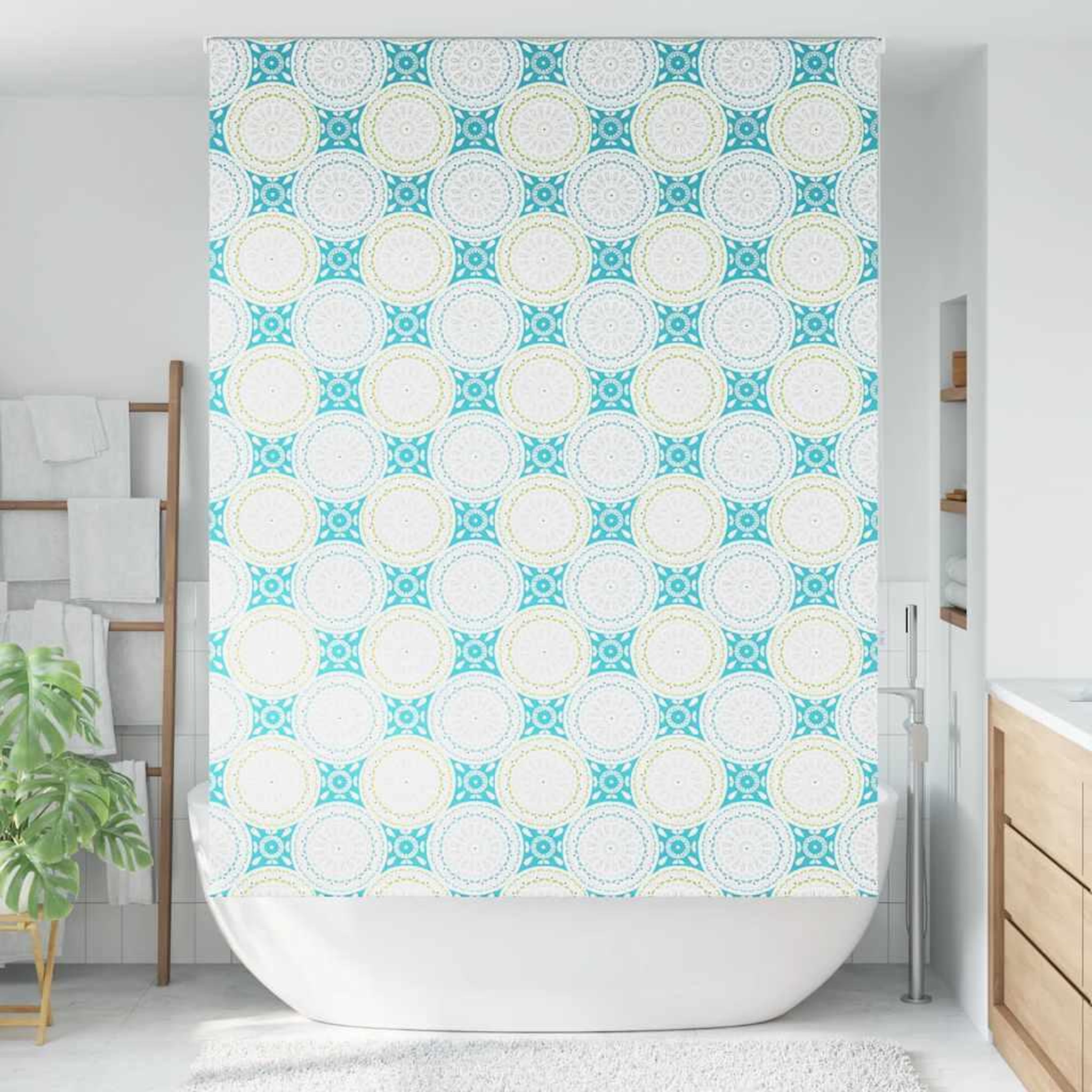 Voir la diapositive 2 : VIDAXL Store enrouleur de douche 150x240 cm largeur du tissu 146 cm