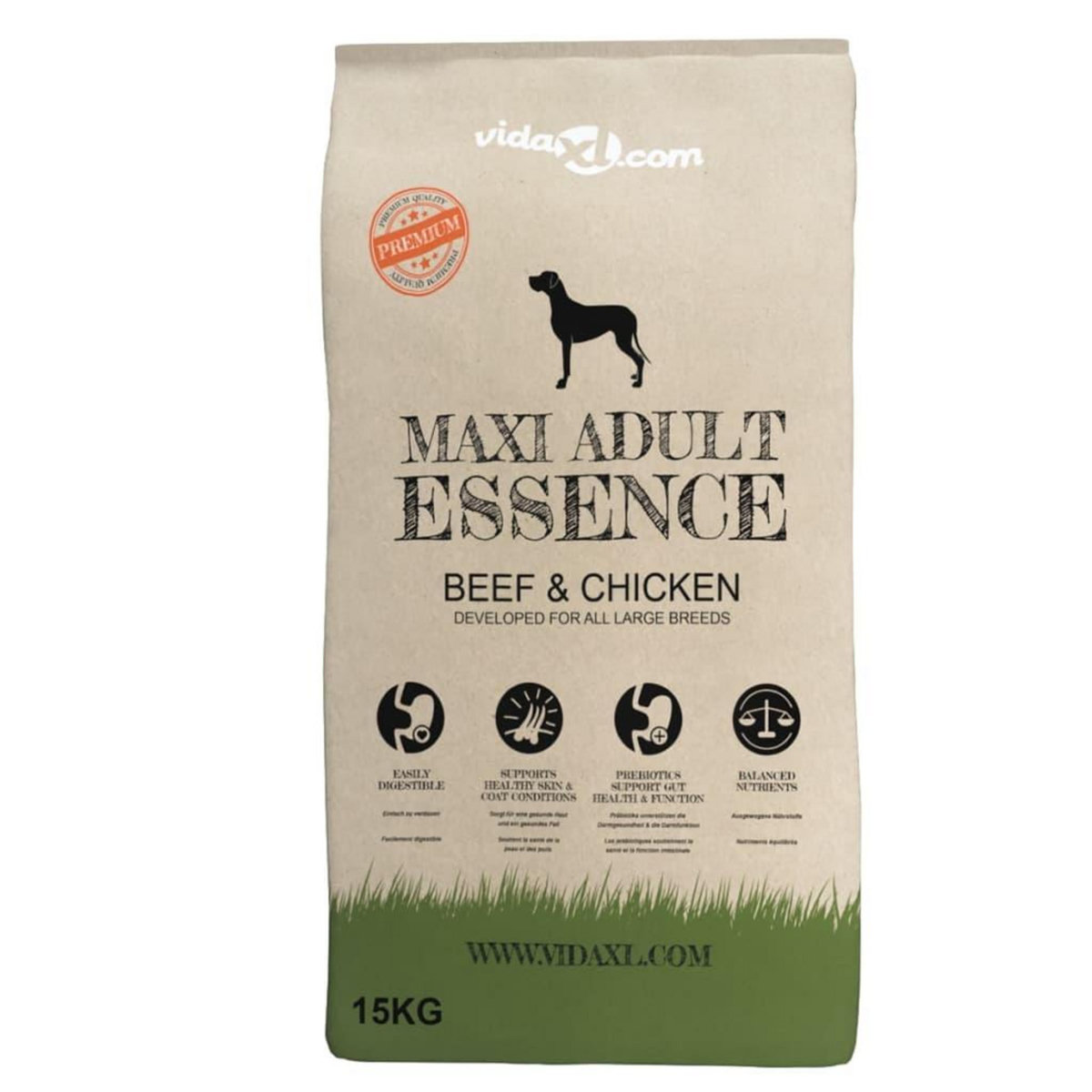 VIDAXL Nourriture pour chiens Maxi Adult Essence Beef&Chicken 2pc 30kg