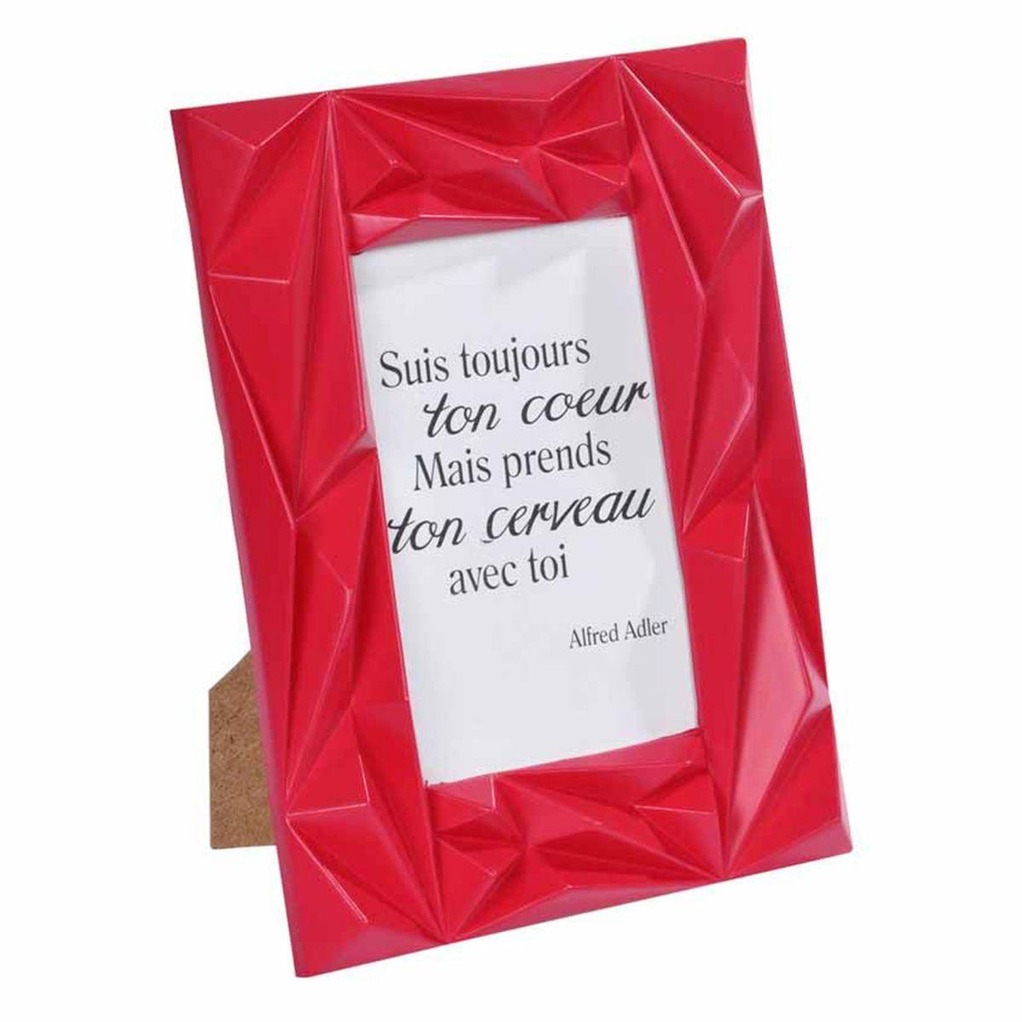 Voir la diapositive 1 : HOMEA Cadre photo déco  galactic  10x15cm rouge