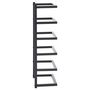 Voir la diapositive 4 : VIDAXL Porte-serviette Noir 24x12x48 cm Acier