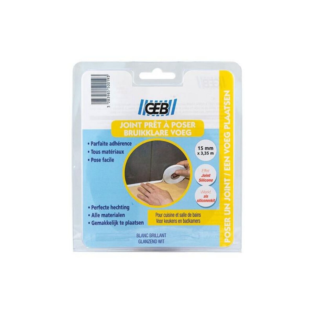 Geb JOINT ETANCH.PREFORME 3M35 X15MM BLANC GEB - 550019