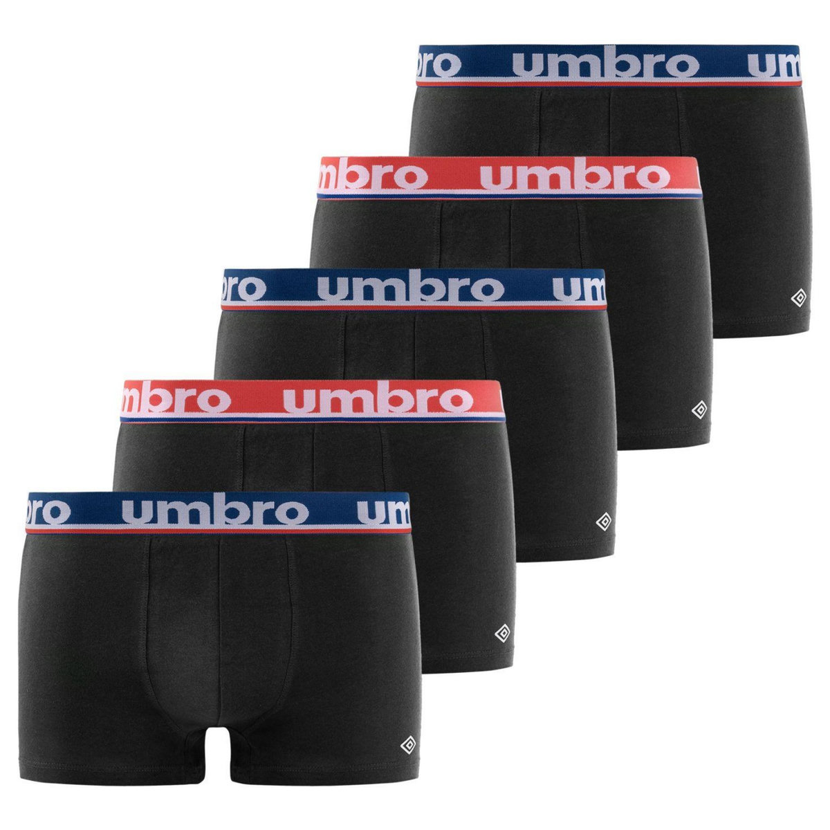 UMBRO Lot de 5 Boxers coton homme