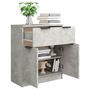 Voir la diapositive 4 : VIDAXL Buffet Gris beton 60x30x70 cm Bois d'ingenierie