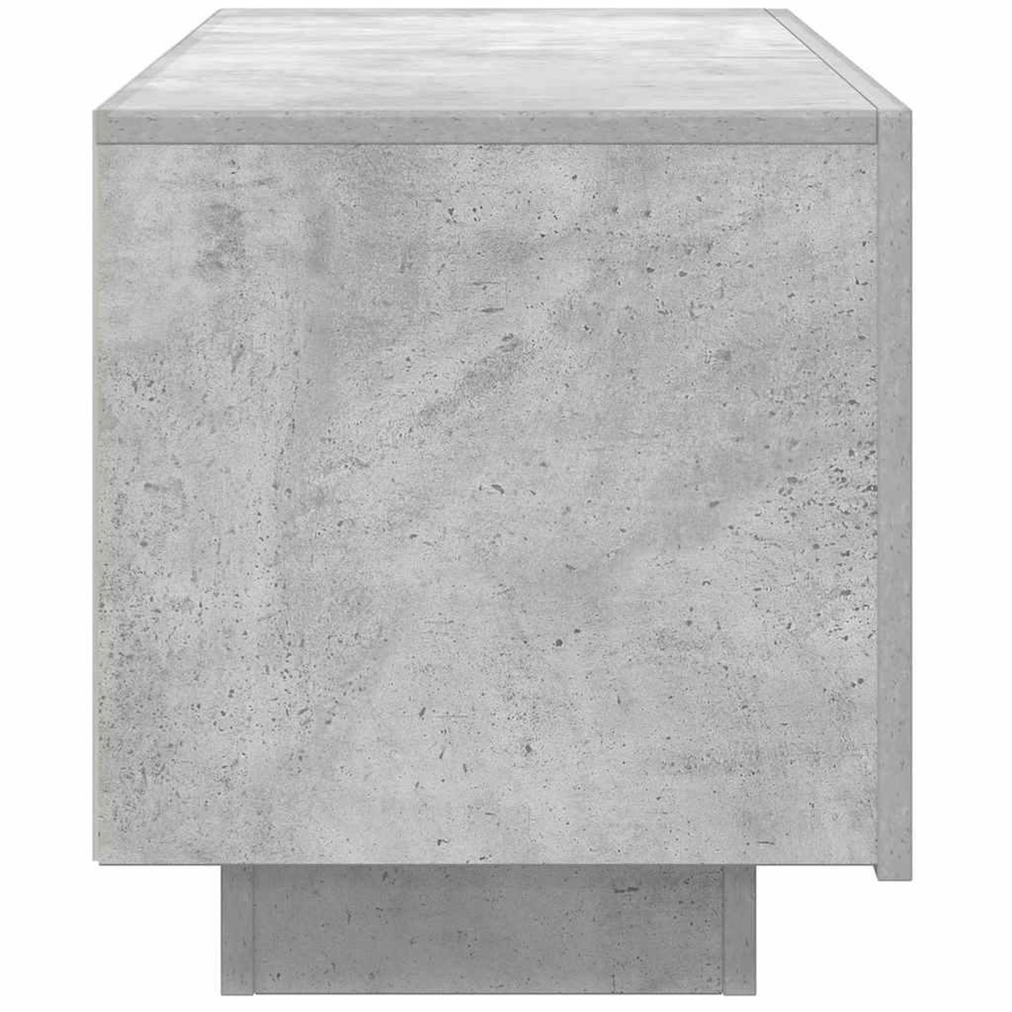 Voir la diapositive 5 : VIDAXL Meuble TV Gris beton 100x35x40 cm Bois d'ingenierie