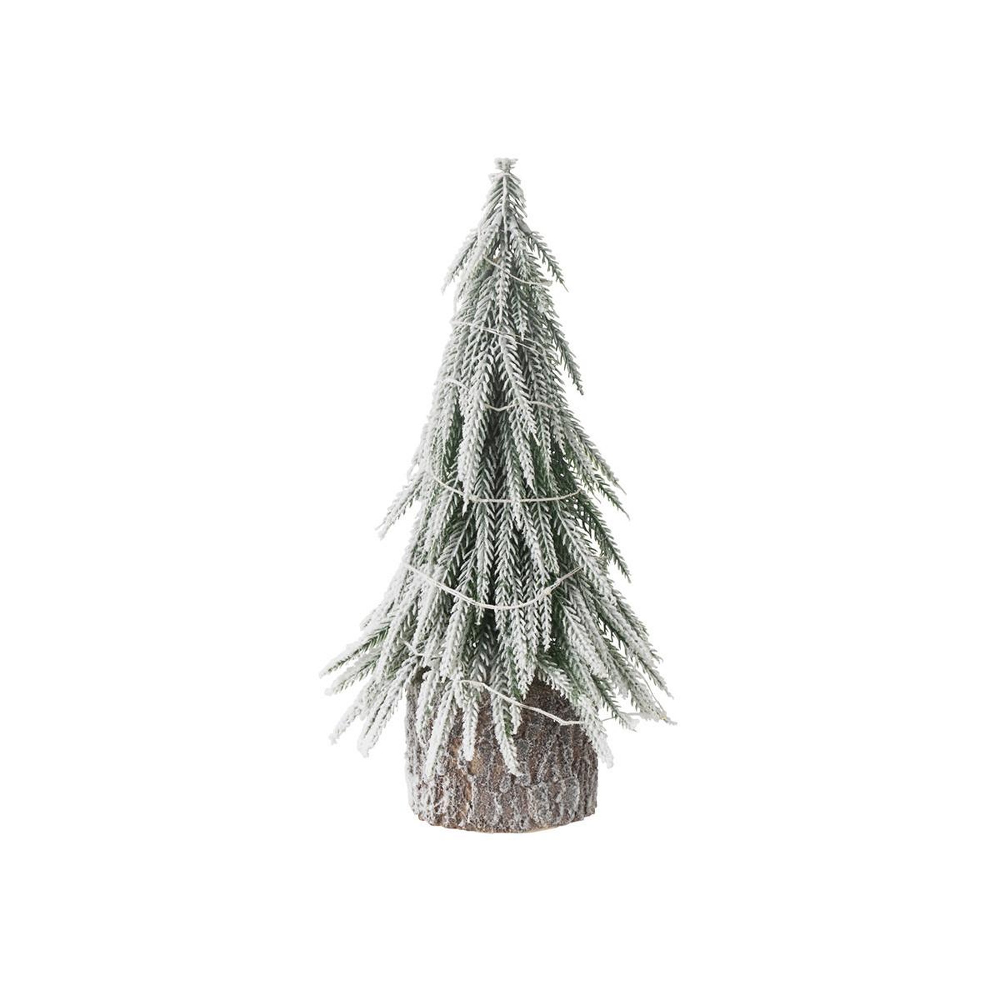 Voir la diapositive 2 : J-LINE Sapin de noël déco à led  luther  30cm vert