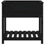 Voir la diapositive 5 : VIDAXL Jardiniere avec etagere Noir 82,5x54x81 cm Bois massif de pin