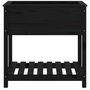 Voir la diapositive 5 : VIDAXL Jardiniere avec etagere Noir 82,5x54x81 cm Bois massif de pin
