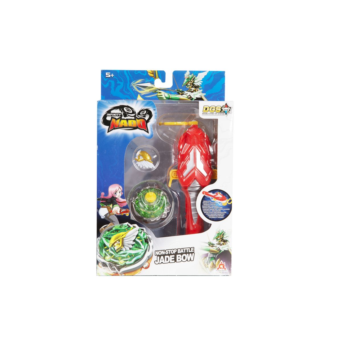 ALPHA GROUP Toupie non stop battle Jade Bow - Infinity Nado V