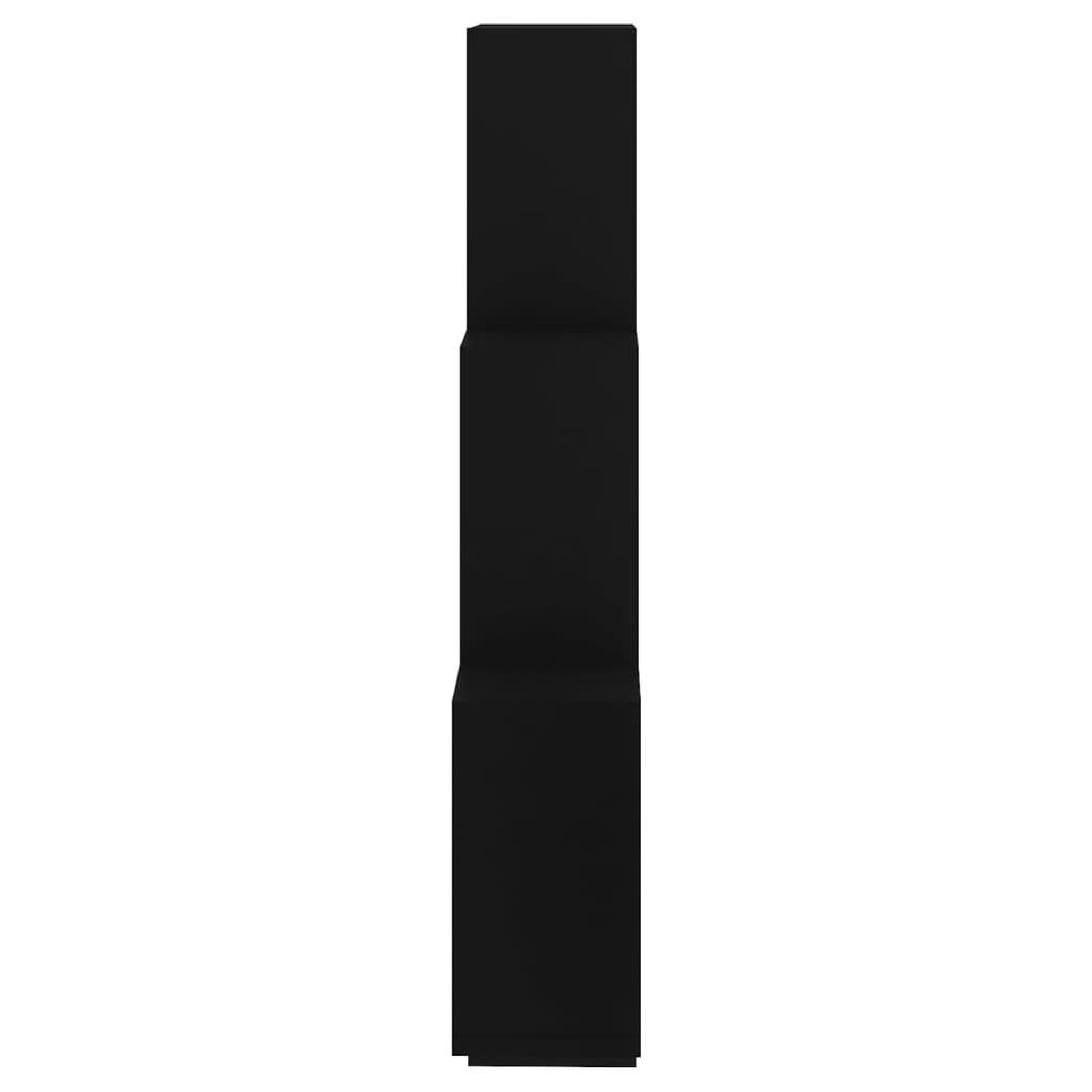 Voir la diapositive 5 : VIDAXL Etagere murale cube Noir 78x15x93 cm Bois d'ingenierie
