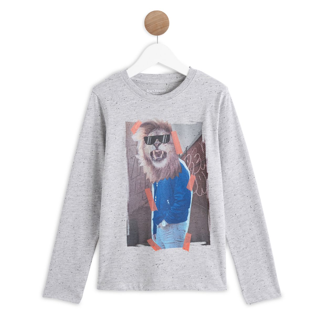 INEXTENSO T-shirt manches longues lion garçon