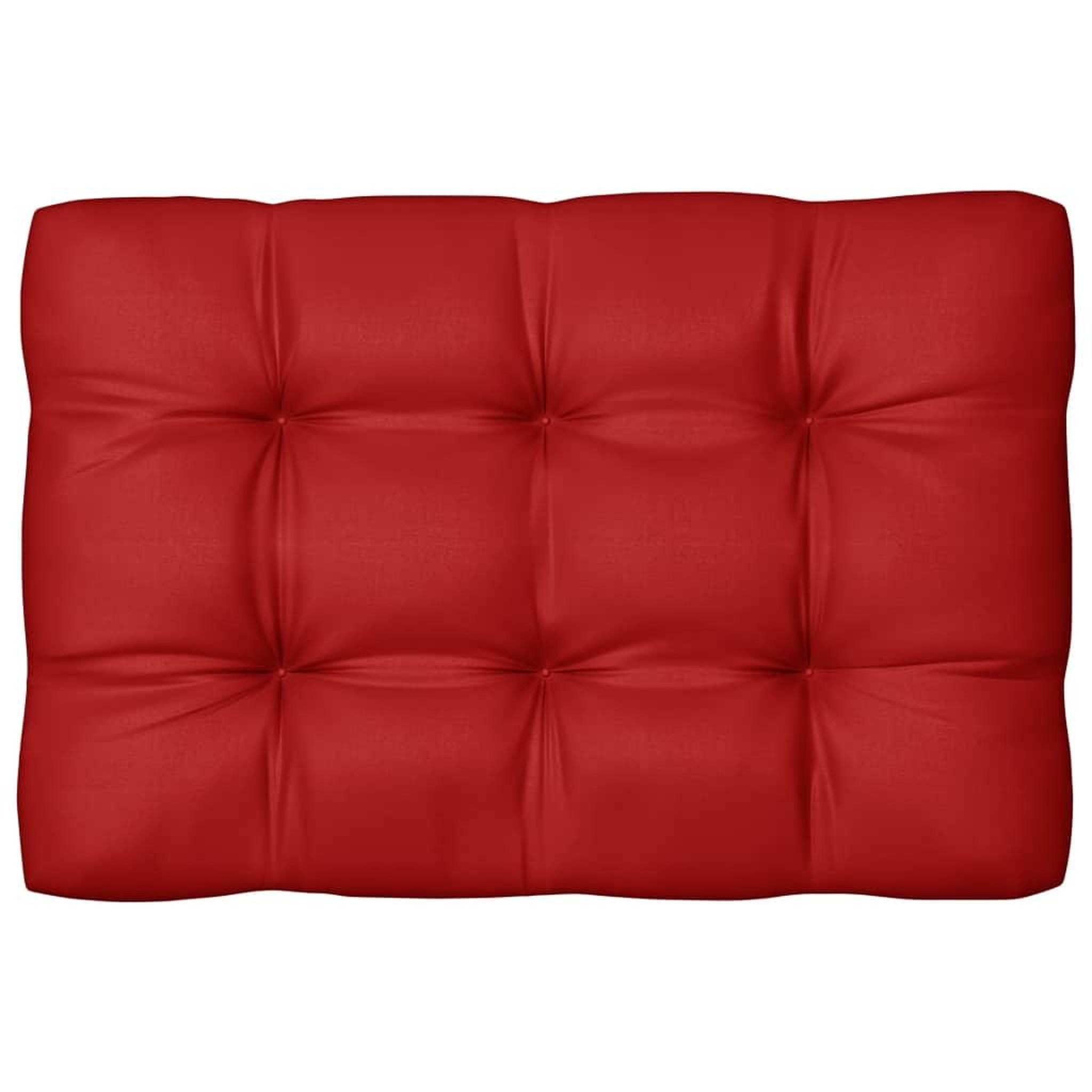 Voir la diapositive 4 : VIDAXL Coussins de canape palette lot de 7 Rouge