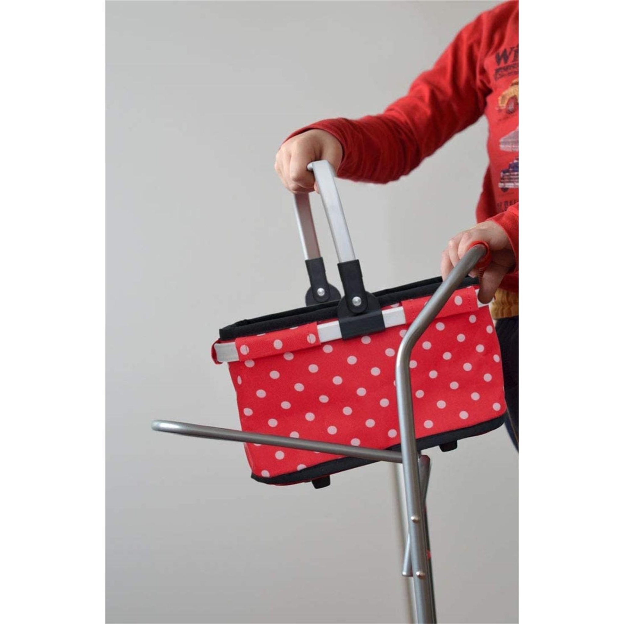 Voir la diapositive 2 : TANNER Chariot en métal avec panier de transport avec 40 miniatures