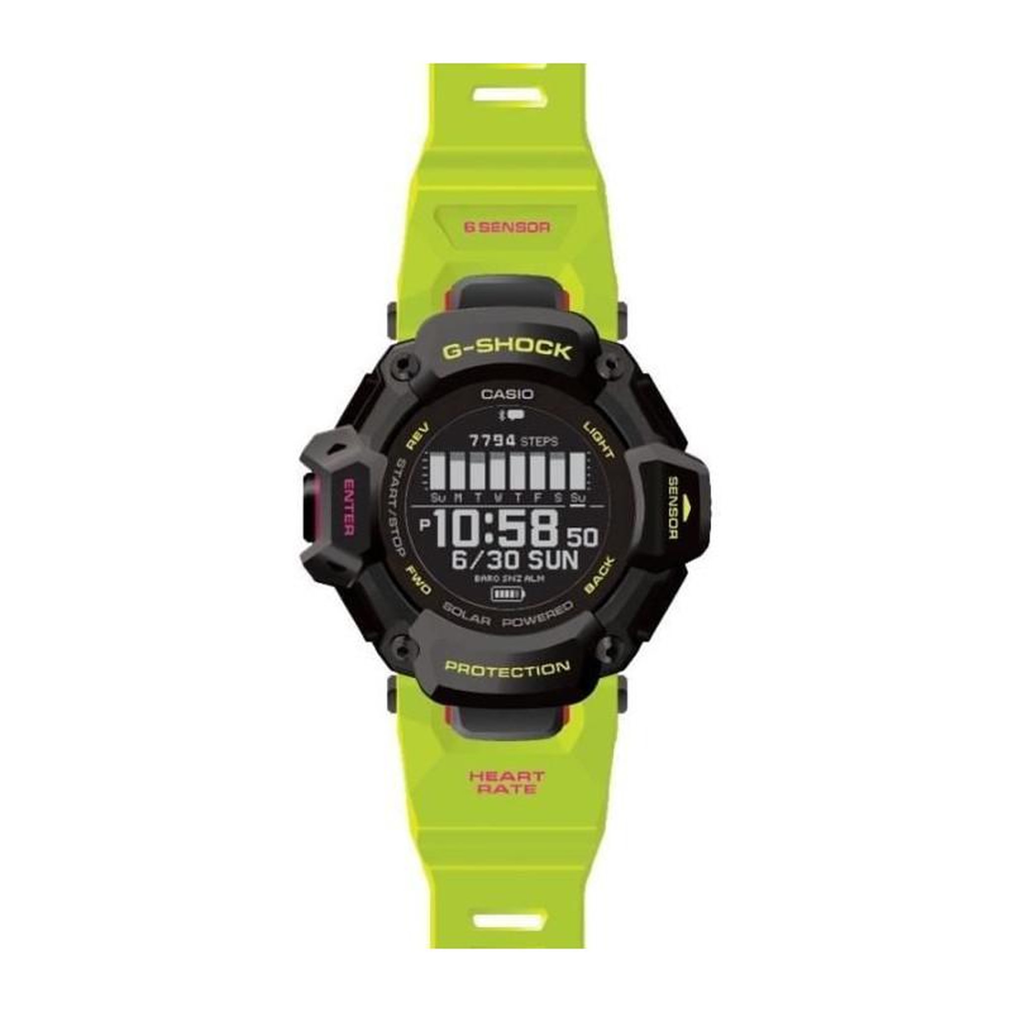 Voir la diapositive 2 : CASIO Montre - CASIO - G-Shock Sport - GBD-H2000-1A9ER - Gris clair