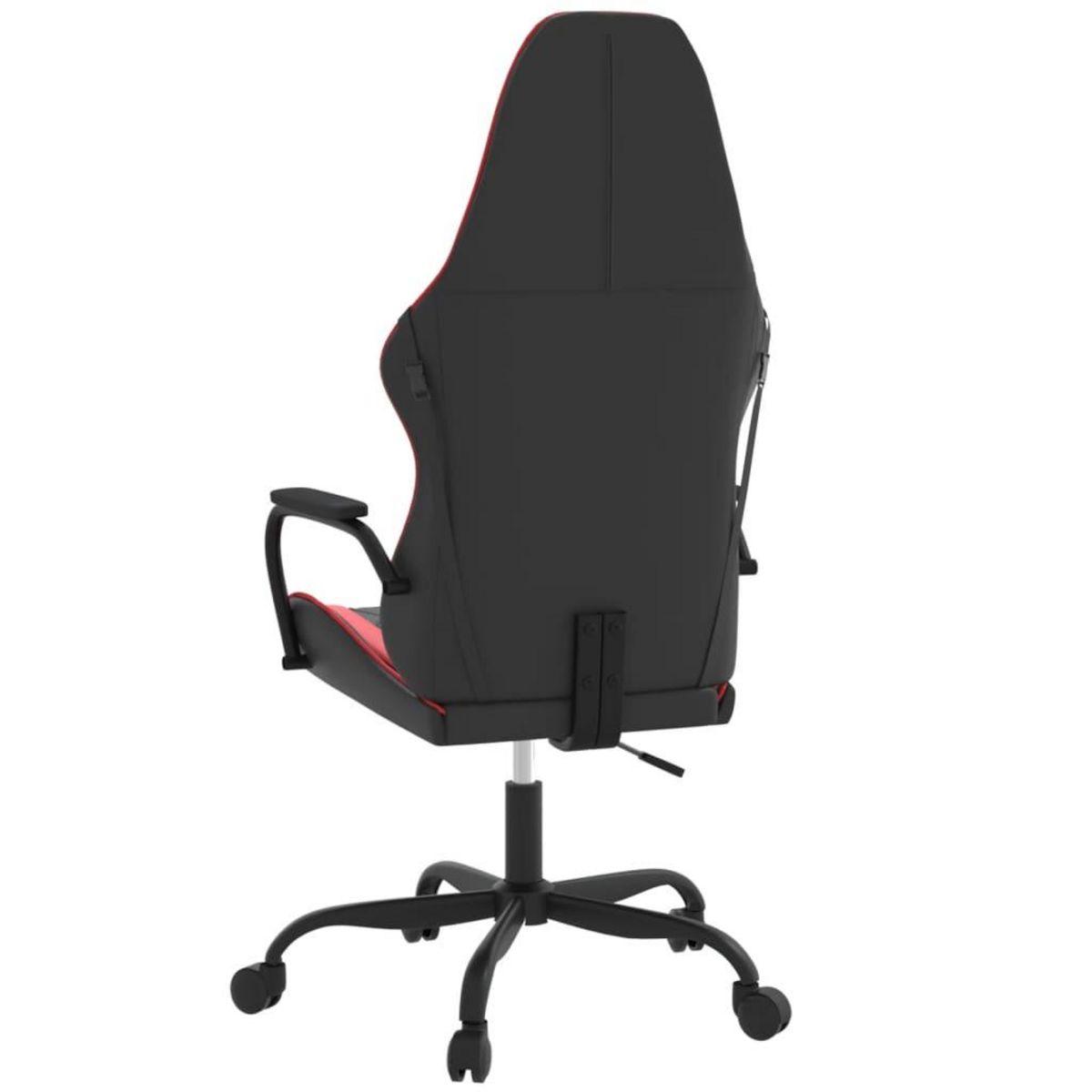 VIDAXL Chaise de jeu de massage Noir et rouge Similicuir