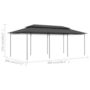 Voir la diapositive 6 : VIDAXL Belvedere 600x298x270 cm Anthracite