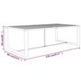 Voir la diapositive 6 : VIDAXL Table a dîner d'exterieur Anthracite 120x60x66 cm Aluminium