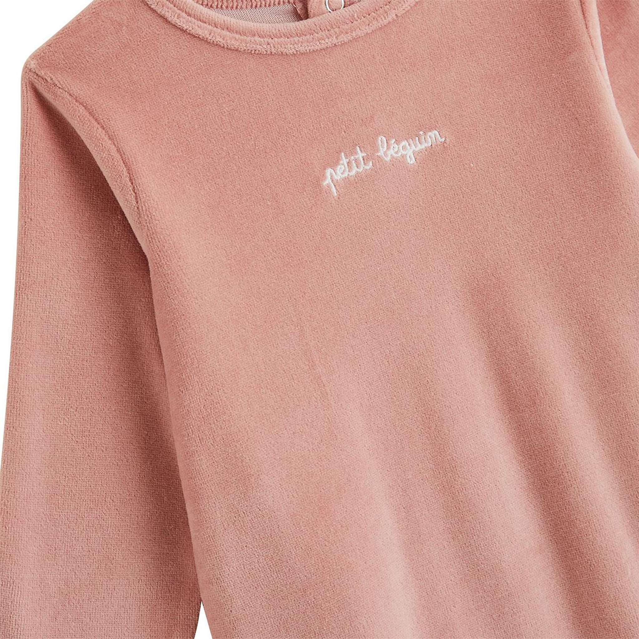 Voir la diapositive 2 : PETIT BEGUIN Lot de 2 pyjamas bébé en velours