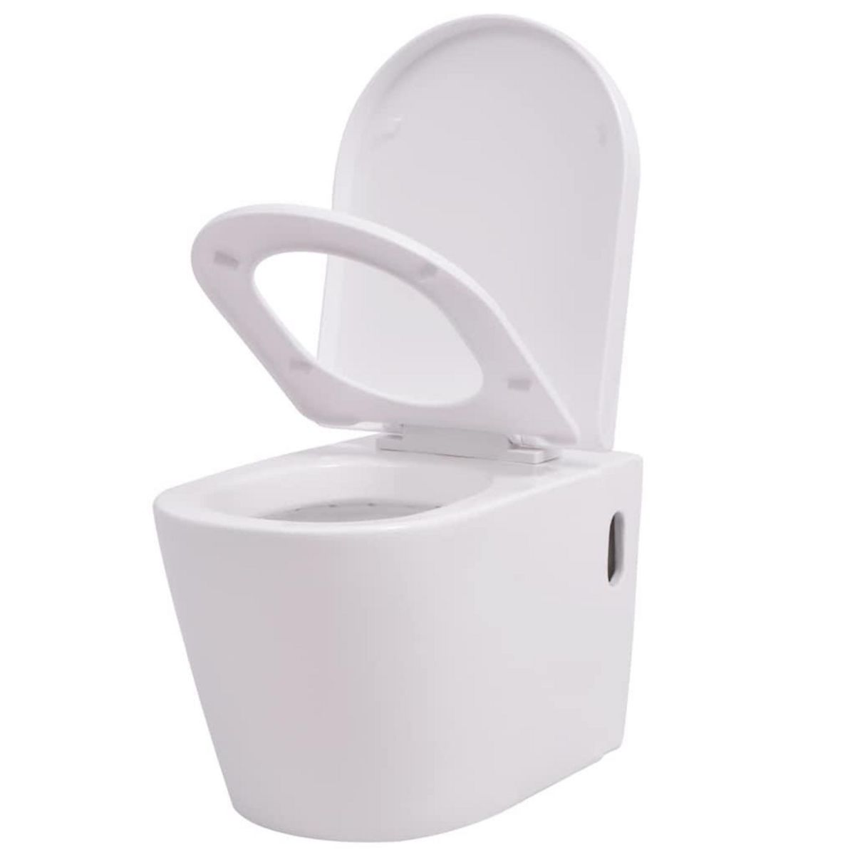 VIDAXL Toilette murale avec reservoir cache Ceramique Blanc