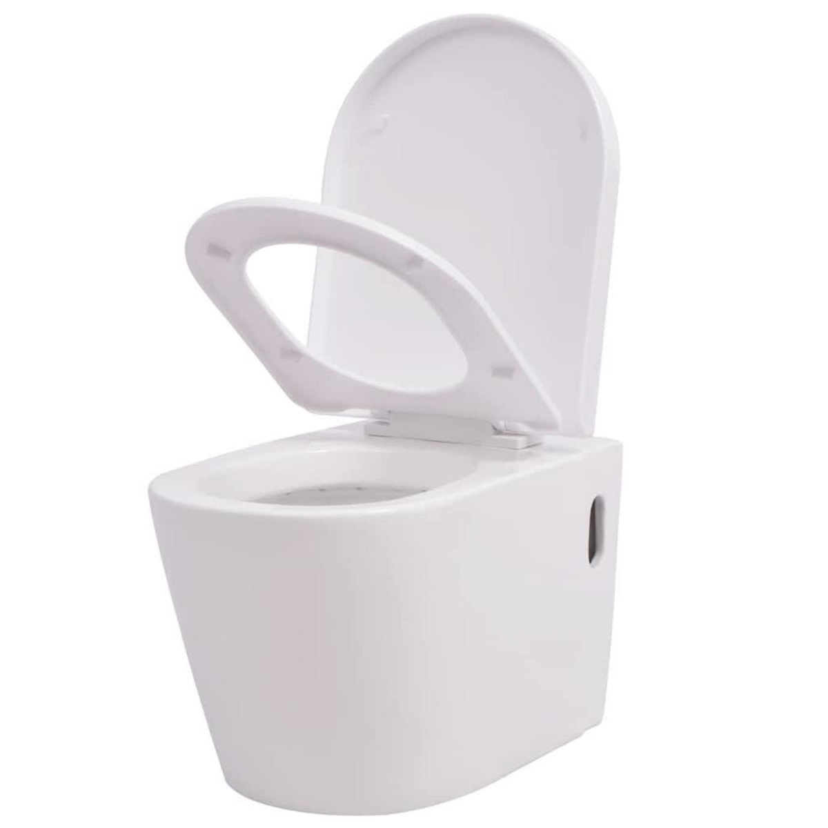 VIDAXL Toilette murale avec reservoir cache Ceramique Blanc
