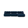 Voir la diapositive 4 : LISA DESIGN Ruby - canapé modulable d'angle droit 4 places en velours texturé