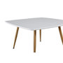 Voir la diapositive 4 : Paris Prix Table Basse Design  Plaza  80cm Blanc & Naturel