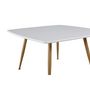 Voir la diapositive 4 : Paris Prix Table Basse Design  Plaza  80cm Blanc & Naturel