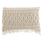 Paris Prix Coussin Déco à Franges  Cosy  40x60cm Ivoire