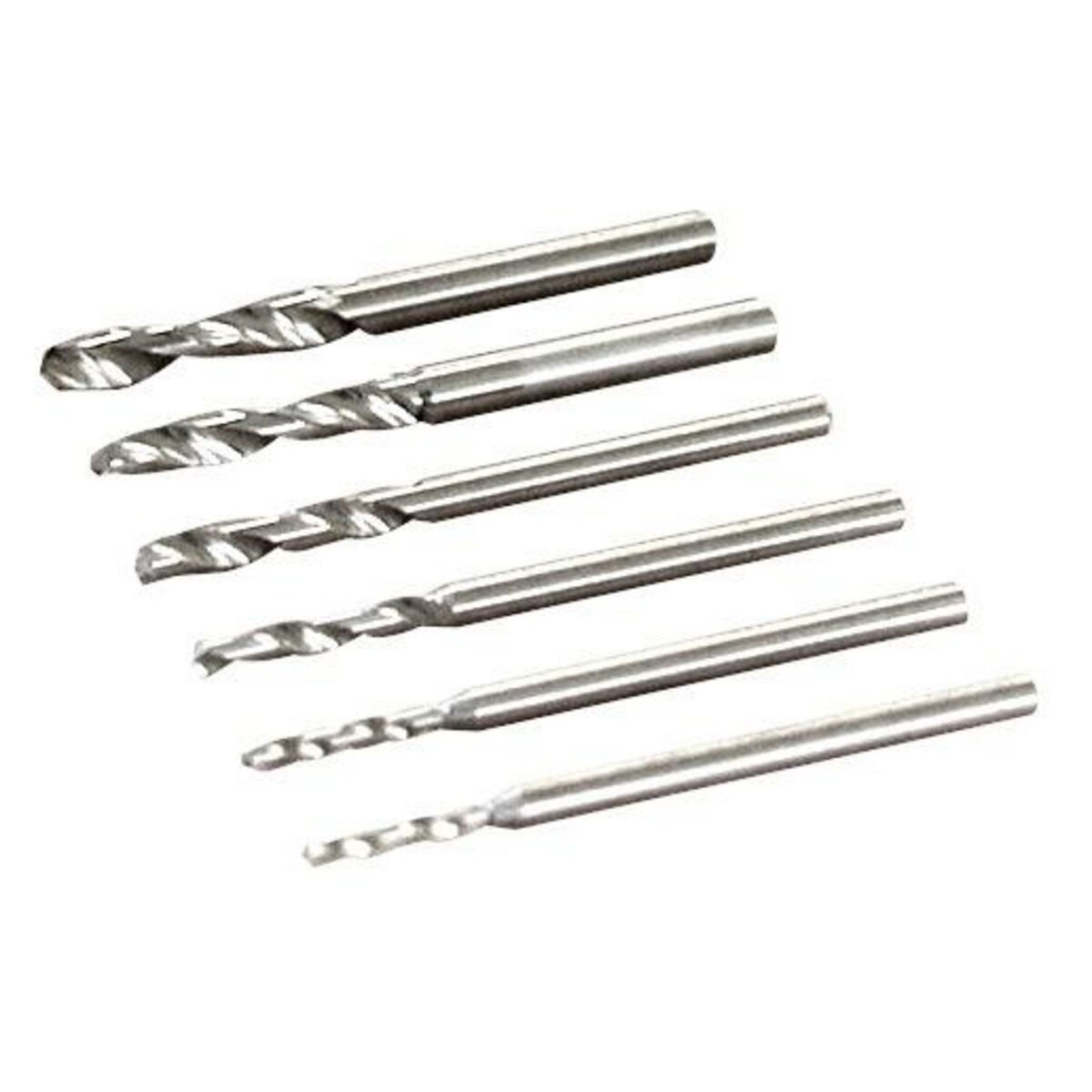 MAXICRAFT 6 forêts HSS Ø 0,8 / 1,0 / 1,2 / 1,4 / 1,6 / 1,8 mm