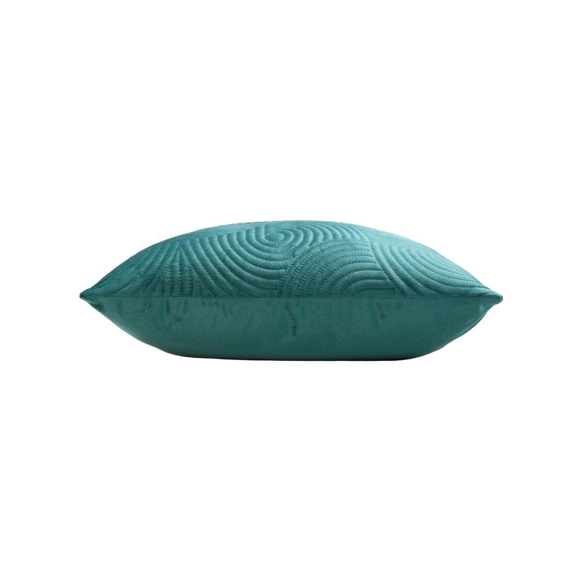 Voir la diapositive 2 : Douceur d'Intérieur Housse de coussin en velours  circles  40x40cm bleu