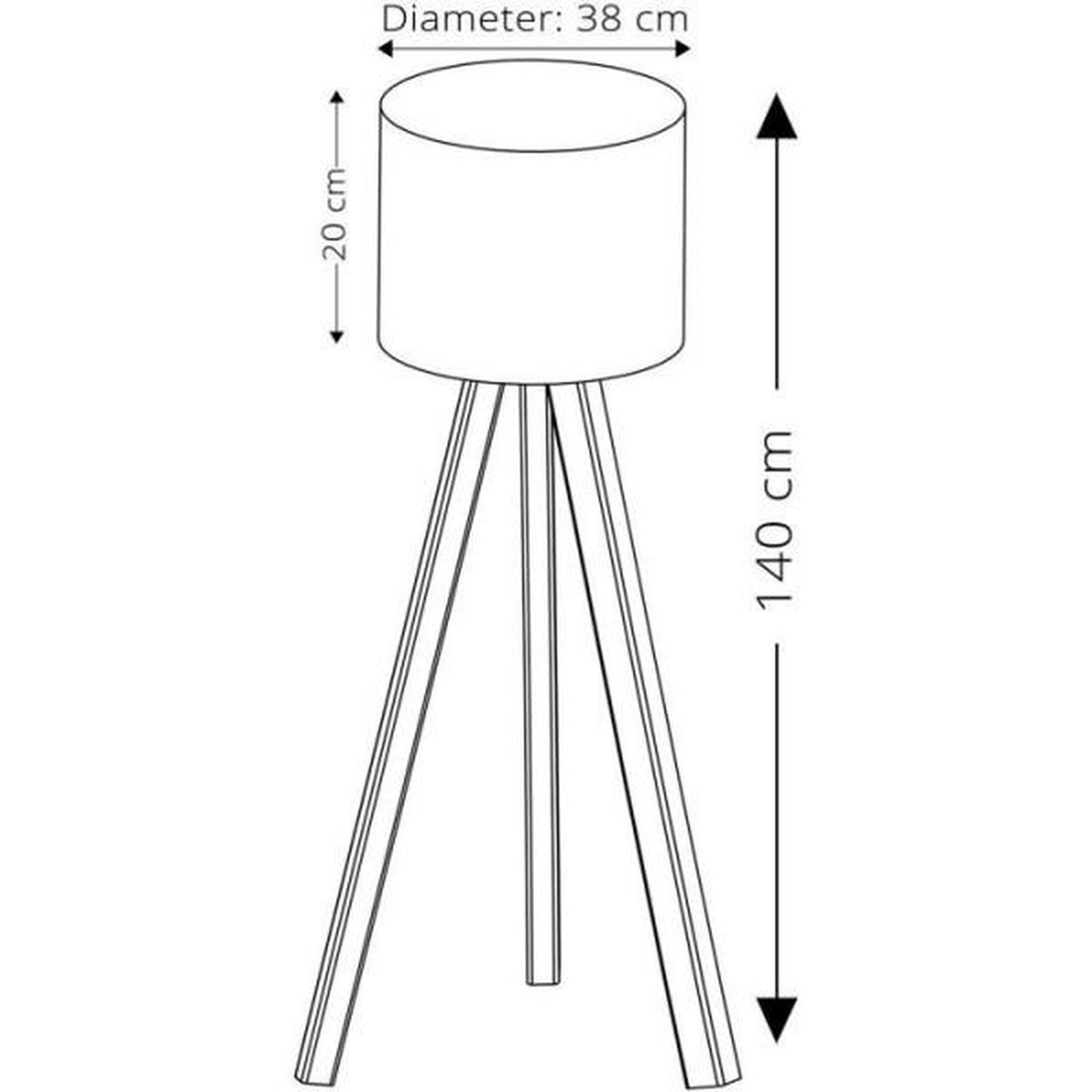 Voir la diapositive 4 : MRED Lampadaire D BY M.RED Grey Oak - MDF - Style moderne - Eclairage ambiance