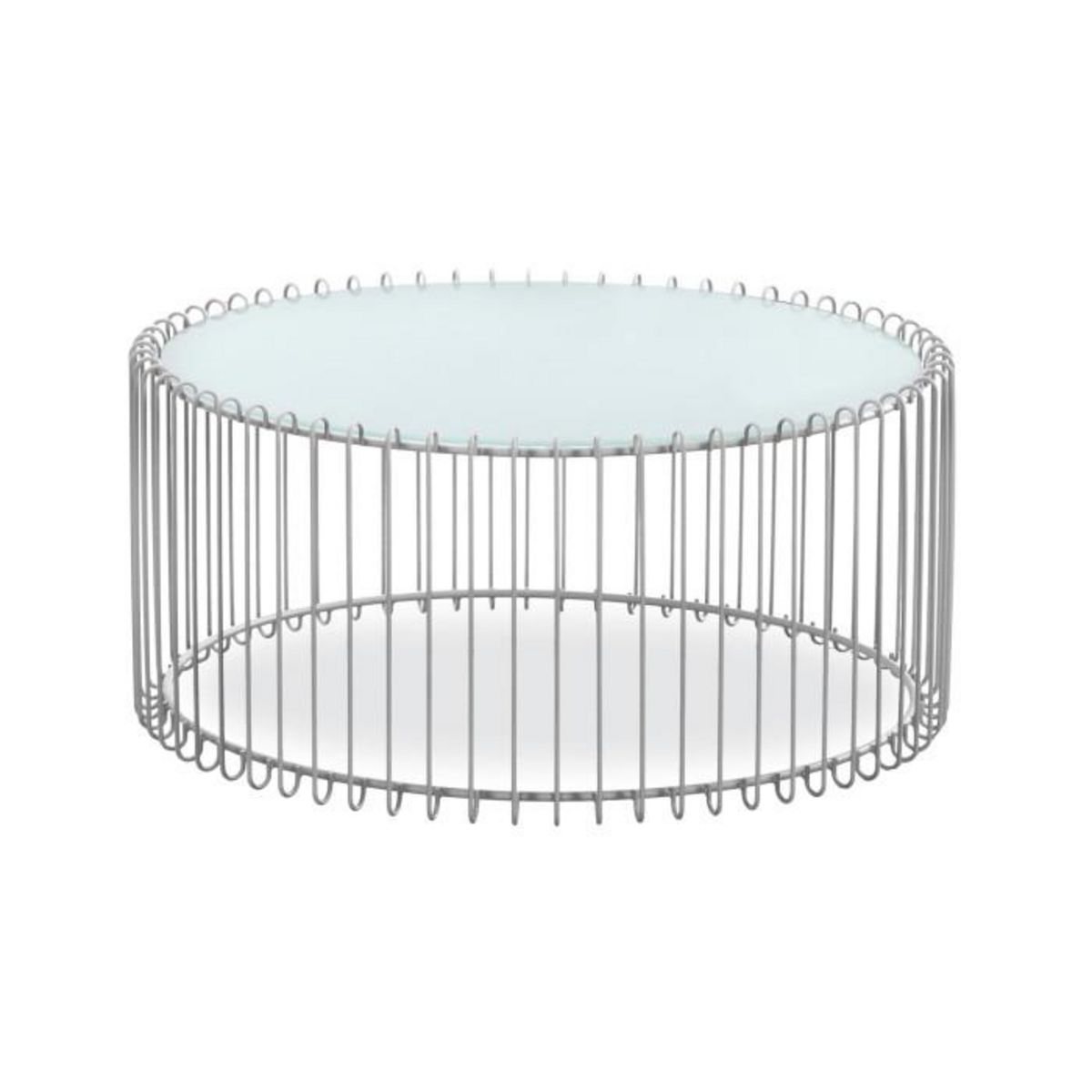 Paris Prix Lot 2 Tables Basses  Universe  85cm Blanc & Gris