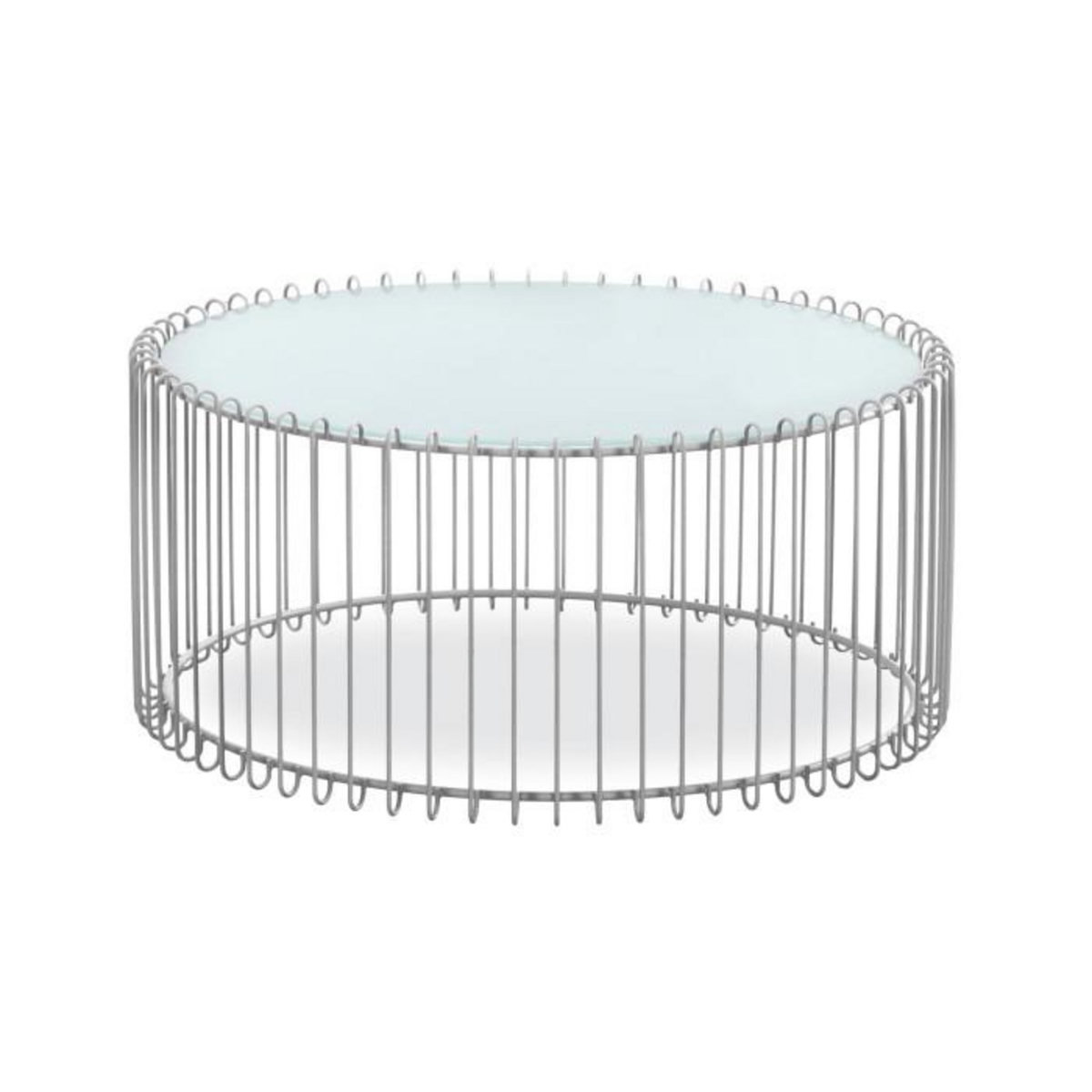 Paris Prix Lot 2 Tables Basses  Universe  85cm Blanc & Gris