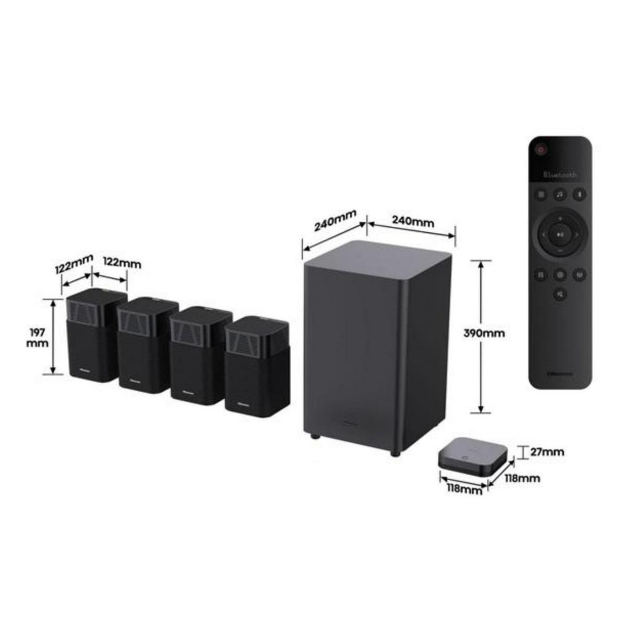 Voir la diapositive 2 : Hisense Home-cinéma 4.1.2 720w noir - htsaturn