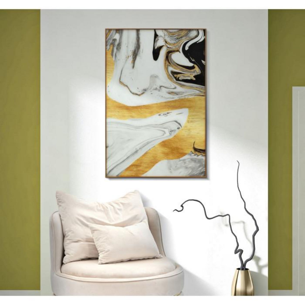 Paris Prix Tableau Déco en Verre  Ghostly  80x120cm Multicolore