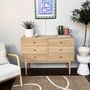 Voir la diapositive 2 : HOMIFAB Commode 6 tiroirs en bois 120 cm - Lisa