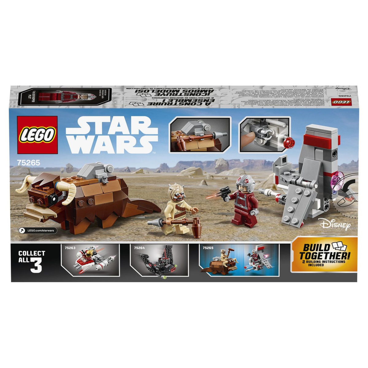 LEGO Star Wars 75265 - Le combat des Microfighters: T-16 Skyhopper contre Bantha