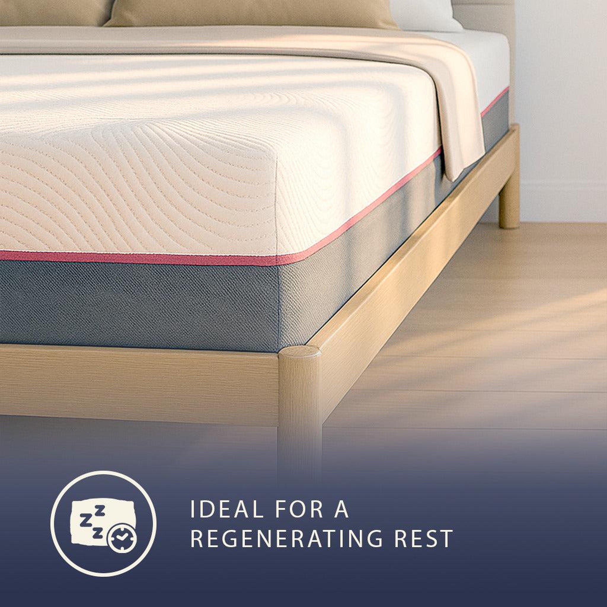 Voir la diapositive 3 : THE WHITE STONE Matelas 80x190 cm à Ressorts Ensachés & Mémoire de Forme | Hauteur 30 cm | Ergonomique, Hypoallergénique & Antibactérien | Made in Italy