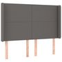 Voir la diapositive 3 : VIDAXL Tete de lit a LED Gris 147x16x118/128 cm Similicuir