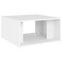 Voir la diapositive 5 : VIDAXL Tables basses 4 pcs blanc 33x33x33 cm bois d'ingenierie