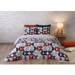 ATELIER DU COTON Parure housse de couette 100% coton 57fils moon