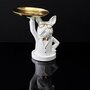 Voir la diapositive 5 : Paris Prix Statuette & Vide-Poche  Bulldog II  21cm Blanc