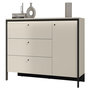 Voir la diapositive 4 : BEST MOBILIER Kimi - commode 3 tiroirs et 1 porte - led inclus