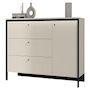 Voir la diapositive 4 : BEST MOBILIER Kimi - commode 3 tiroirs et 1 porte - led inclus