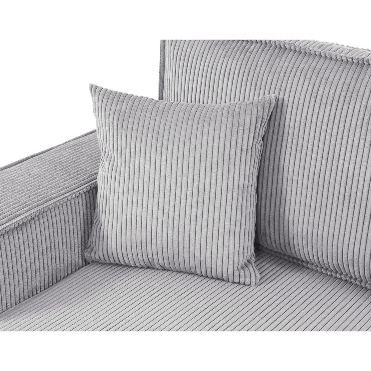 BEST MOBILIER Cezanne - canapé panoramique en u - 7 places - convertible avec coffre - en velours côtelé