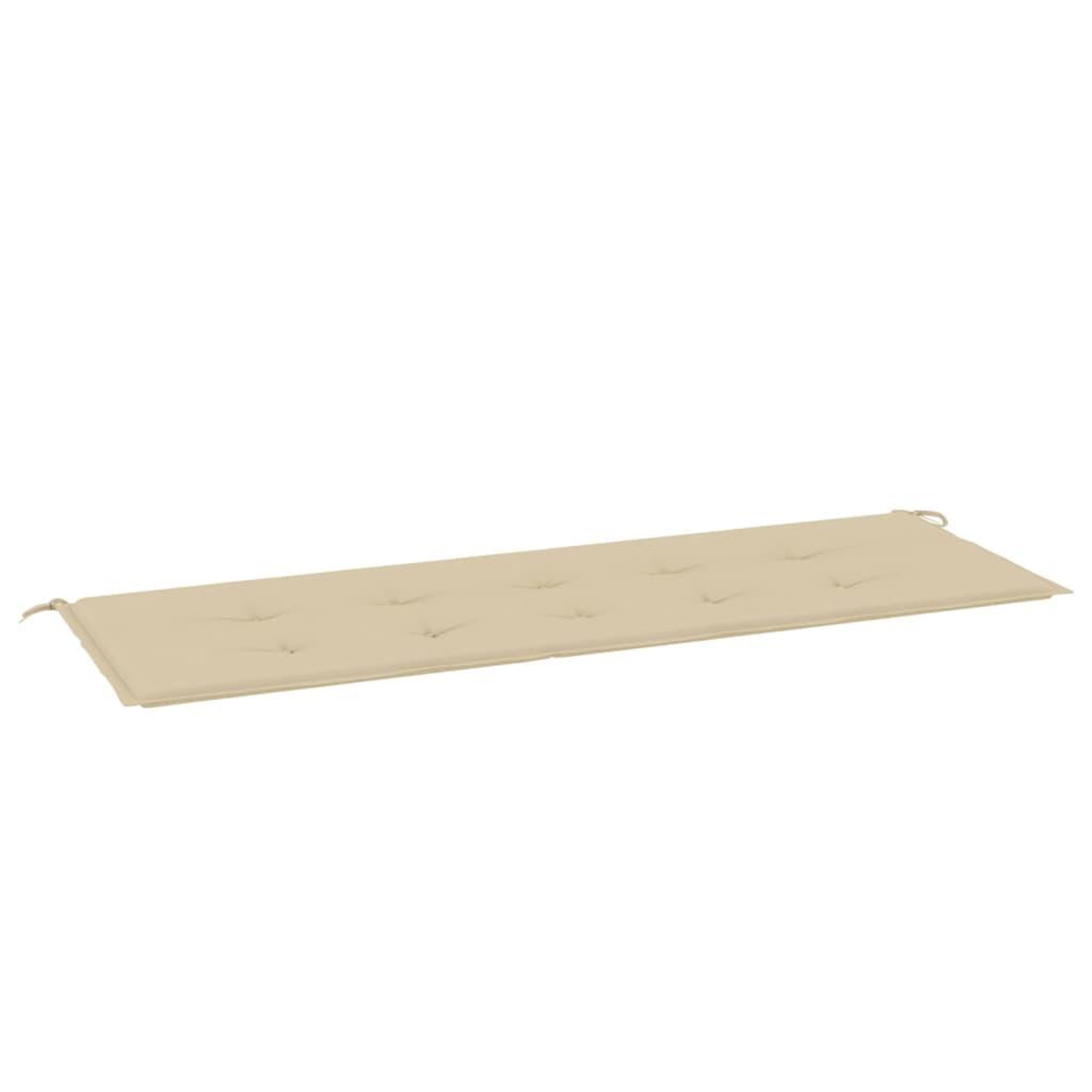 Voir la diapositive 2 : VIDAXL Coussin de banc de jardin beige 150x50x3 cm tissu oxford